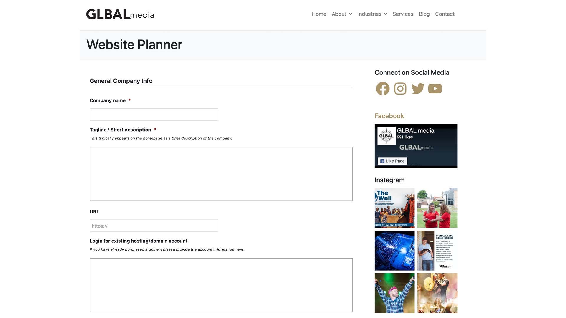 website planner